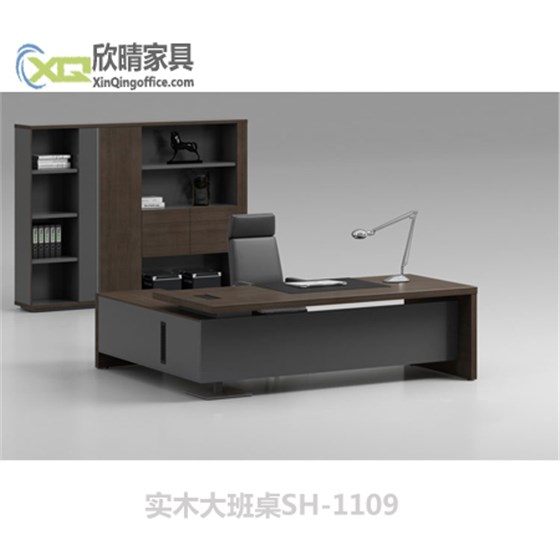 闵行办公家具之实木大班桌SH-1109厂家